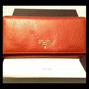 Prada leather wallet